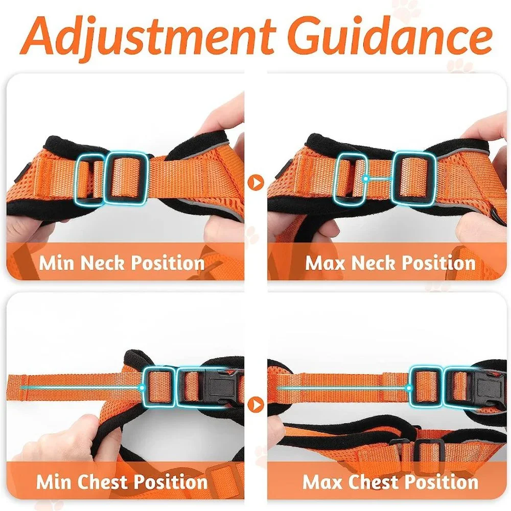 Cat Harness and Leash for Walking, Escape Proof Soft Adjustable Vest Harnesses